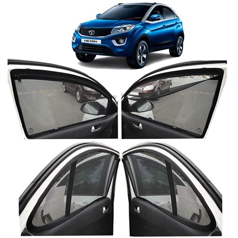 Autofact Magnetic Window Sunshade For Tata Nexon Set Of With