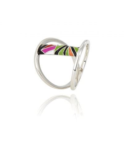 Bague Una Storia Bristol Argent Laque BG14009