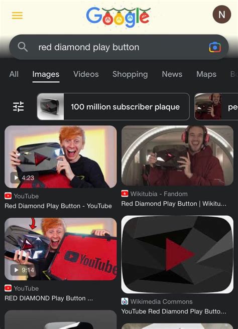 Jack Is One Of The First Pictures To Come Up When Googling “red Diamond Play Button” R