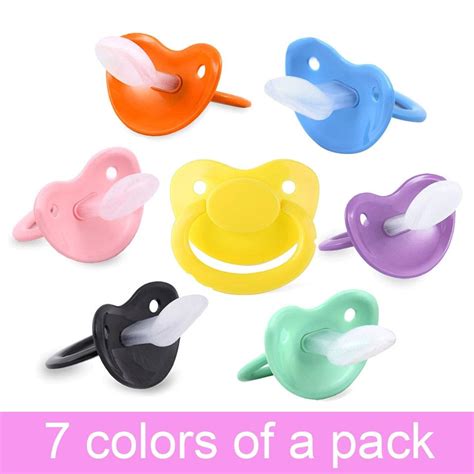 Abdl Ddlg 7 Color Adult Pacifier Set Abdl Diapers