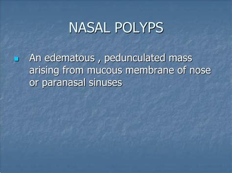 Ppt Nasal Polyps Powerpoint Presentation Free Download Id 6898935