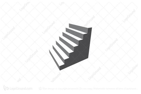 Stairs Bar Graph Logo