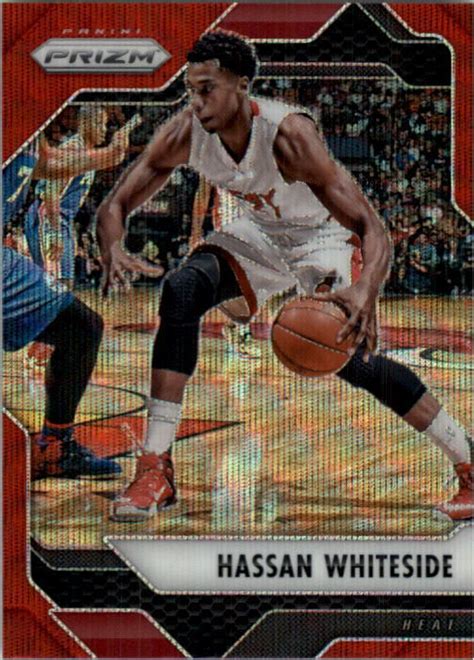 2016 17 Panini Prizm Prizms Ruby Wave Heat Basketball Card 81 Hassan