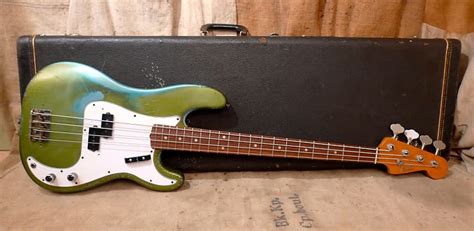 Fender Precision Bass 1967 Ice Blue Metallic Reverb