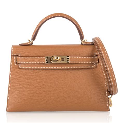 Hermes Mini Kelly Bag Sellier Gold Epsom With Gold Hardware Mightychic