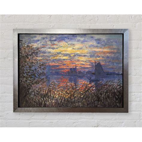 Bright Star Sonnenuntergang An Der Seine Von Claude Monet Einzelne