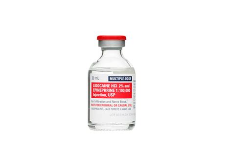 Hospira Lidocaine Hcl Epinephrine Injection Mdv Ml