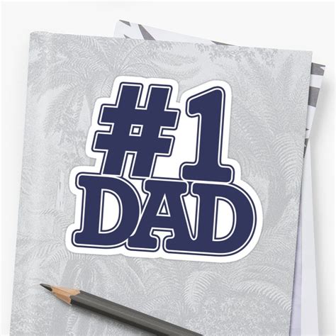 1 Dad Sticker Dads Stickers Beach Camping