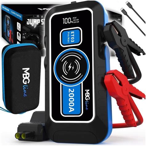 Jump Starter Wysokiej Mocy Wh Powerbank Mah Pd W Qc