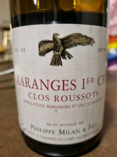 Philippe Milan Fils Maranges Er Cru Les Clos Roussots Vivino Brasil