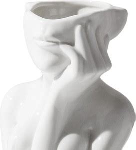 BNF Ceramic Vase Human Body Face Nude Flower Pot Plant Planter 15 5X11 5X6Cm Ceramic Vase Price