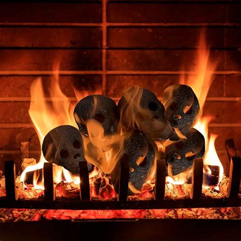 Halloween Fire Pit Skull Ceramic Props Reusable Fireproof - Temu