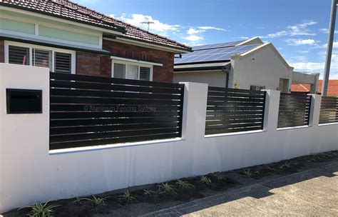 Horizontal Slat Fences Aluminium Fencing Sydney