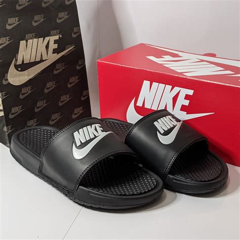 Jual Sandal Nike Benassi Swoosh Black Sandal Nike Pria Sandal Nike