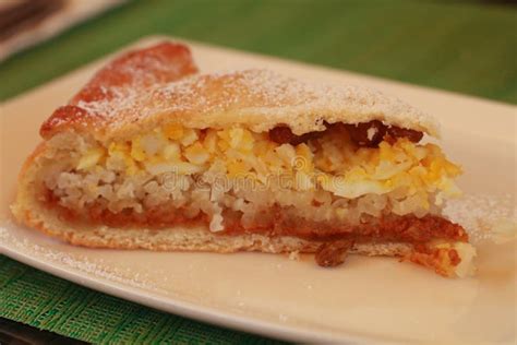 Cake with rice and cheese stock image. Image of delicious - 112813477