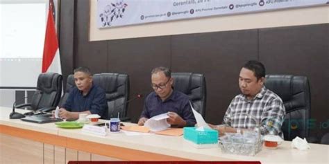 Kpu Provinsi Gorontalo Terima Perbaikan Berkas Bakal Calon Legislatif