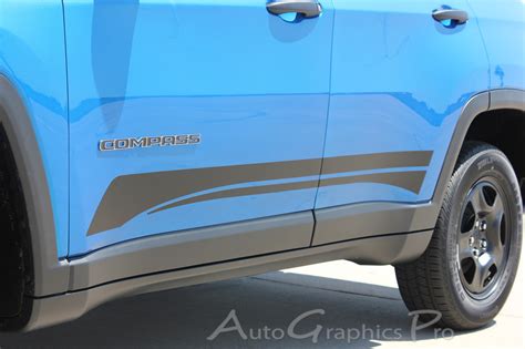 Jeep Compass Decals Course Stripes Vinyl Graphics Lower Body