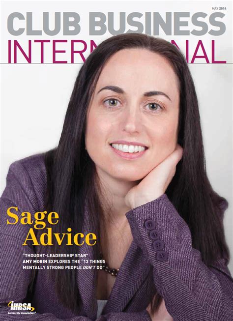 Club Business International Magazine Amy Morin Lcsw