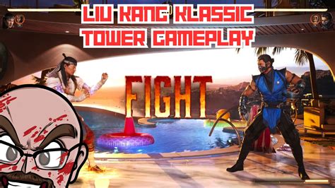 Mortal Kombat Stress Test Gameplay Liu Kang Klassic Tower Mode