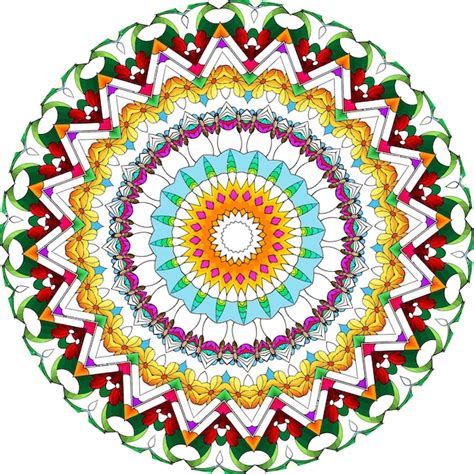 Premium Vector Mandalas Isolated Colorful Decorative Round Ornament