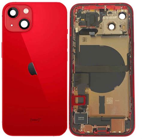 Complete Achterkant Behuizing Met Small Parts Voor Iphone Rood