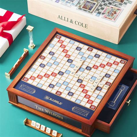 Deluxe Wood Scrabble Game Set | Mark and Graham