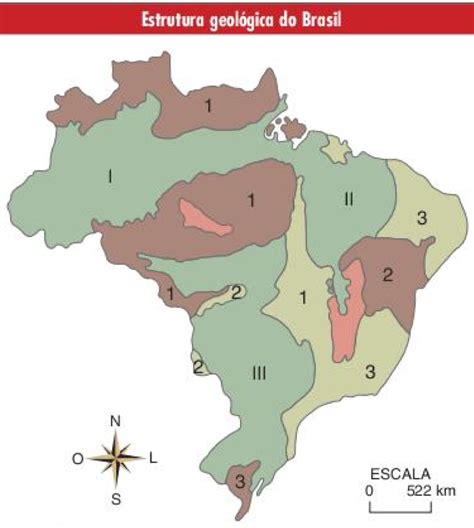 Estrutura Geológica Do Brasil Diagram Quizlet