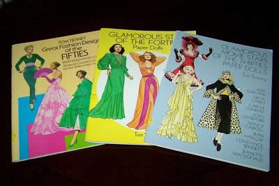 Paper Dolls Glamorous Movie Stars Thirties Forties Fifties Tom Tierney