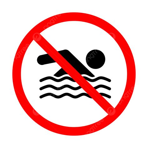 No Swimming Icon No Swimming No Swimming Vector No Swimming Sign Png And Vector With