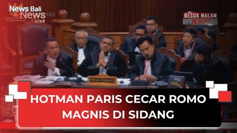 Jokowi Disamakan Pencuri Hotman Paris Cecar Romo Magnis Soal Bansos