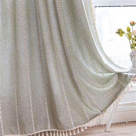 Amazon Roomtalks Sage Green Boho Farmhouse Curtains For Bedroom