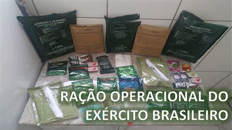 RAÇÃO OPERACIONAL DO EXÉRCITO BRASILEIRO YouTube