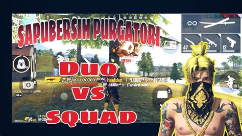 DI TINGGAL DUO VS SQUAD AUTO BOOYAHIN FREE FIRE BATELGRAUND YouTube