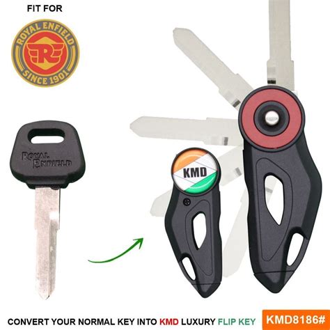 Black Kmd Luxury Bike Flip Key For Royal Enfield Plus L At Rs 399