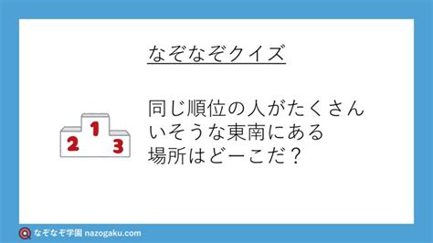 なぞなぞクイズ3105（中学生レベル） なぞなぞ学園