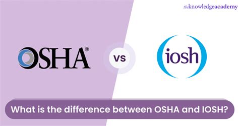 What is the difference between OSHA and IOSH