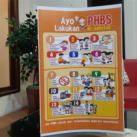 Jual Poster PHBS Anak Sekolah - Kab. Sleman - Syafana | Tokopedia