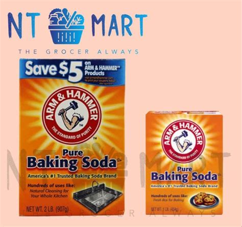 Arm And Hammer Pure Baking Soda 227g 454g 907g 1 81kg Lazada