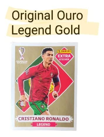 Figurinha Cristiano Ronaldo Extra Legend Ouro Copa Do Mundo