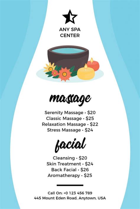 Creative Massage Flyer Examples