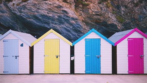 These Beach Huts In Cornwall Raccidentalwesanderson