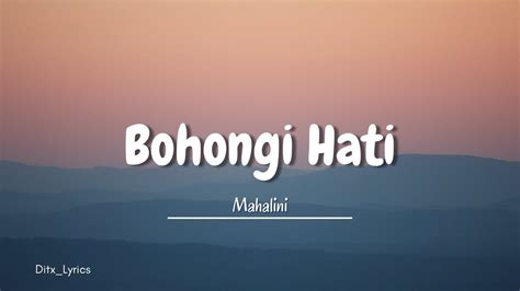 Bohongi Hati Mahalini Lirik Lagu Youtube