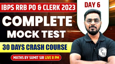 IBPS RRB PO Clerk 2023 30 Days Crash Course Day 6 Complete Mock