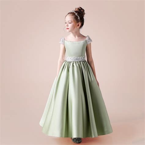 Buy Sage Green Flower Girl Dress Fabulous Bargains Galore