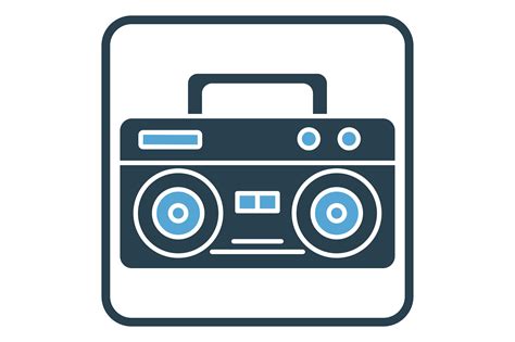 Boom Box Icon Graphic By Asobahus Creative Fabrica