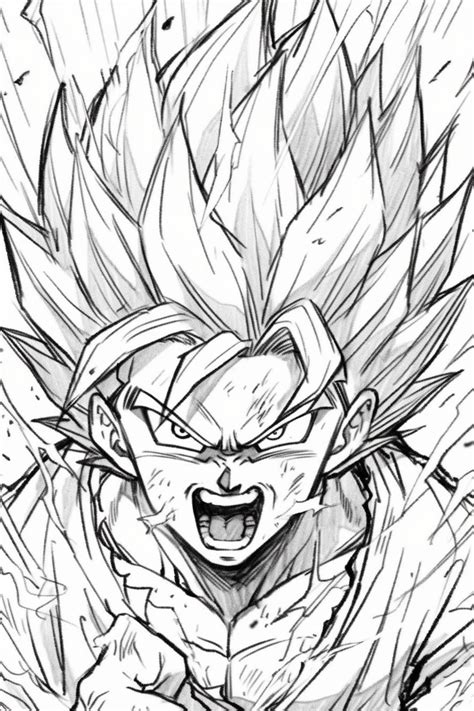 Desenho De Goku Para Colorir Petgroomerpal