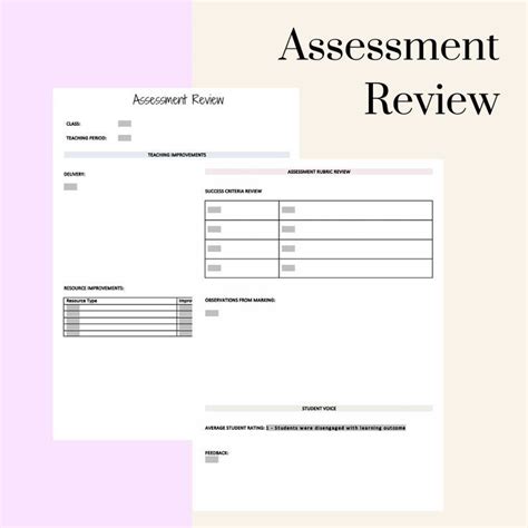 Assessment Review Microsoft Word Doc Form Assessment Review Assessment Rubric Microsoft