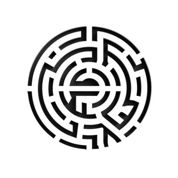 Labyrinth Maze Symbol Labyrinth Maze Puzzle Png Transparent Image