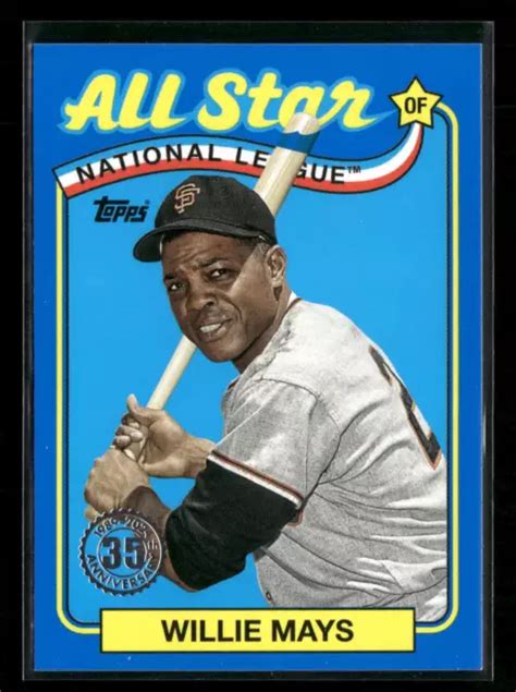 Topps Series Ii Baseball Willie Mays All Star Neuf Neuf