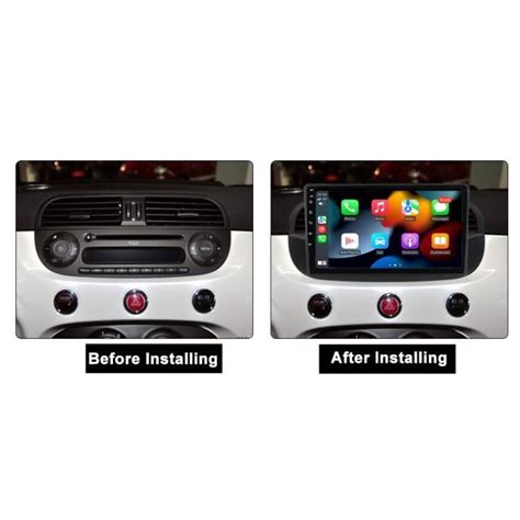 RoverOne Autoradio GPS Bluetooth Pour Fiat 500 Abarth 2007 2015